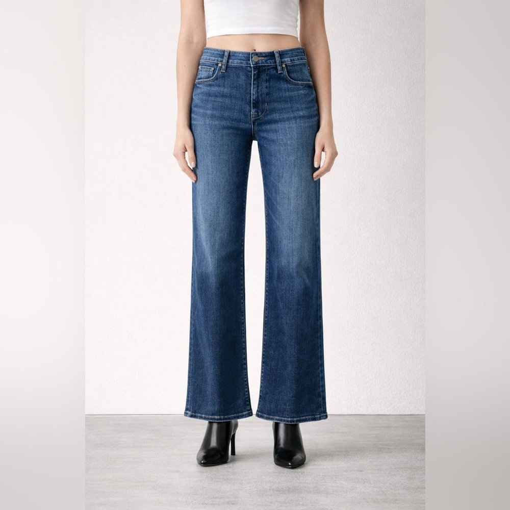 Fidelity Denim Katie High Rise‎ Classic Flare Wide Leg Jeans St Tropez Size 25
